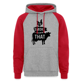 I'd Smoke That Funny BBQ Colorblock Hoodie