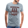 Working on my 6 Pack Men's Premium T-Shirt - heather ice blue