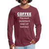 Coffee The Most Important Meal of the Day Funny Men's Premium Long Sleeve T-Shirt