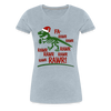Dinosaur Fa-Rawr Rawr T-Rex in Santa Hat Christmas Women’s Premium T-Shirt