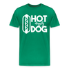 Hot Diggity Dog Funny Grilling Men's Premium T-Shirt - kelly green