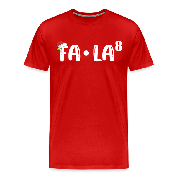 Fa-La Funny Christmas Men's Premium T-Shirt - red