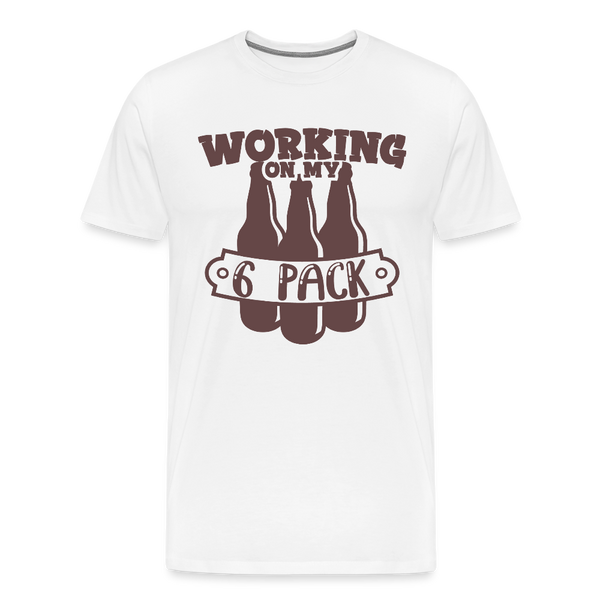 Working on my 6 Pack Men's Premium T-Shirt - white