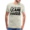 Veni Vidi Vapos I Came I Saw I Smoked: BBQ Smoker Men's Premium T-Shirt