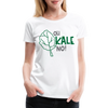 Oh Kale No! Funny Food Pun Women’s Premium T-Shirt - white