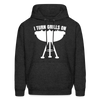 I Turn Grills On Funny BBQ Grilling Men's Hoodie - charcoal grey