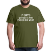 7 Days Without a Pun Makes One Weak Men's Premium T-Shirt - olive green