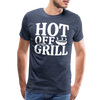 Hot Off The Grill Men's Premium T-Shirt - heather blue
