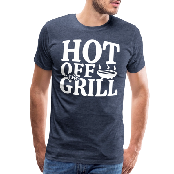 Hot Off The Grill Men's Premium T-Shirt - heather blue