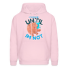 Funny Hippo I'm Calm Until I'm Not Men's Hoodie - pale pink