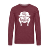 Let's Get Basted Men's Premium Long Sleeve T-Shirt - heather burgundy