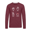 Rock, Paper, Scissors, Table Saw Funny Men's Premium Long Sleeve T-Shirt
