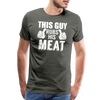 This Guy Rubs His Meat Funny BBQ Men's Premium T-Shirt