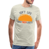 Isn't Life SpecTacolar?!? Funny Taco Food Pun Men's Premium T-Shirt - heather oatmeal