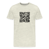 Rick Astley - Rick Roll QR Code Men's Premium T-Shirt - heather oatmeal