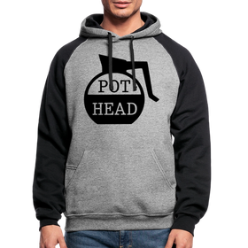 Pot Head Funny Coffee Colorblock Hoodie