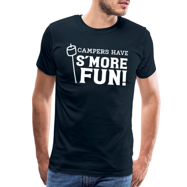 Camper's Have S'More Fun! Funny Camping Men's Premium T-Shirt - deep navy