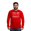 I Tell Dad Jokes Periodically Men's Premium Long Sleeve T-Shirt - red