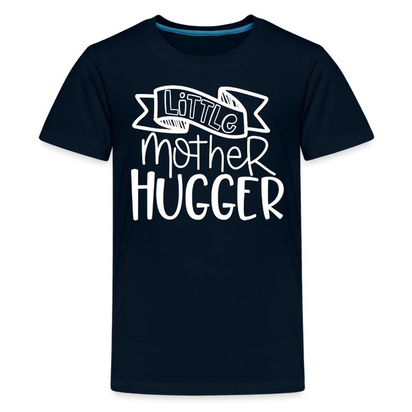 Little Mother Hugger FunnyKids' Premium T-Shirt - deep navy