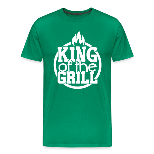 King of the Grill Father's Day BBQ Men's Premium T-Shirt - kelly green