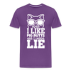 I Like Pig Butts and I Cannot Lie Funny BBQ Men's Premium T-Shirt - purple