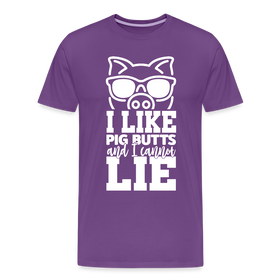 I Like Pig Butts and I Cannot Lie Funny BBQ Men's Premium T-Shirt