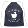Cluck Around and Find Out Chicken Cotton Drawstring Bag