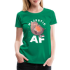 Cat Majestic AF Funny Women’s Premium T-Shirt - kelly green