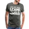 Veni Vidi Vapos I Came I Saw I Smoked: BBQ Smoker Men's Premium T-Shirt
