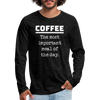 Coffee The Most Important Meal of the Day Funny Men's Premium Long Sleeve T-Shirt