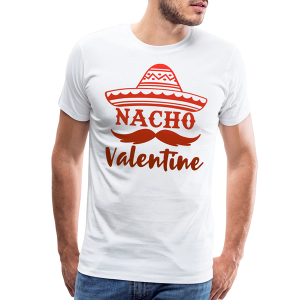 Nacho Valentine Men's Premium T-Shirt - white