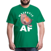 Cat Majestic AF Funny Men's Premium T-Shirt - kelly green