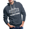 You Say Dad Bod I Say Father Figure Funny Fathers Day Men’s Premium Hoodie - heather denim