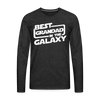 Best Grandad In The Galaxy Men's Premium Long Sleeve T-Shirt - charcoal grey