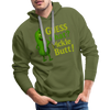 Guess What? Pickle Butt! Funny Men’s Premium Hoodie - olive green