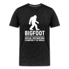 Bigfoot Social Distancing Champion of the World Men's Premium T-Shirt - charcoal grey