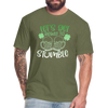 Let's Get Ready To Stumble Fitted Cotton/Poly T-Shirt by Next Level