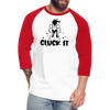 Cluck it Funny Chicken Baseball T-Shirt