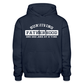 Surviving Fatherhood One Dad Joke at a Time Gildan Heavy Blend Adult Hoodie