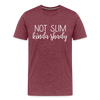 Not Slim Kinda Shady Men's Premium T-Shirt - heather burgundy