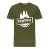 Sawdust is Man Glitter Men's Premium T-Shirt - olive green