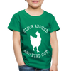 Cluck Around and Find Out Chicken Toddler Premium T-Shirt - kelly green