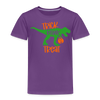 Trick Rawr Treat Dinosaur Halloween Toddler Premium T-Shirt - purple