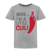 Brrr...I'm a Little Chili Food Pun Toddler Premium T-Shirt - heather gray