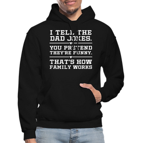 I Tell the Dad Jokes Gildan Heavy Blend Adult Hoodie