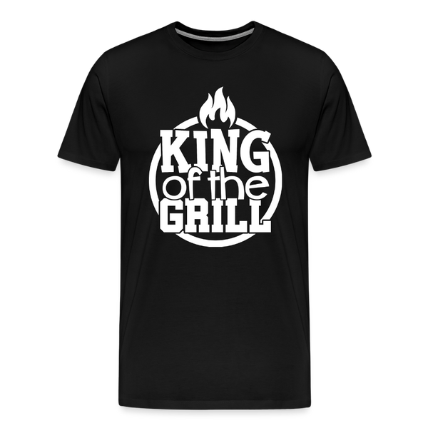 King of the Grill Father's Day BBQ Men's Premium T-Shirt - black