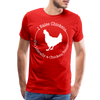 Chicken Tender Funny Men's Premium T-Shirt - red