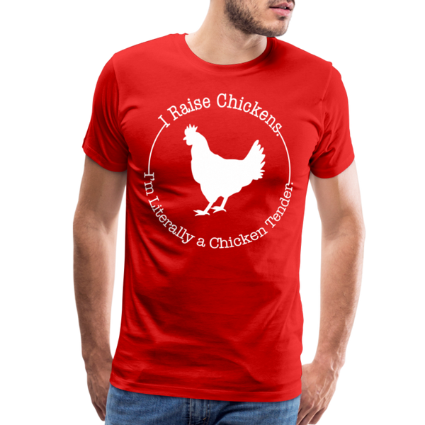 Chicken Tender Funny Men's Premium T-Shirt - red