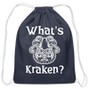 What's Kraken? Cotton Drawstring Bag - navy