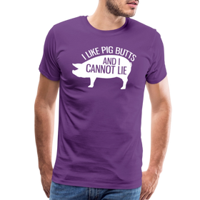 I Like Pig Butts and I Cannot Lie Funny BBQ Men's Premium T-Shirt